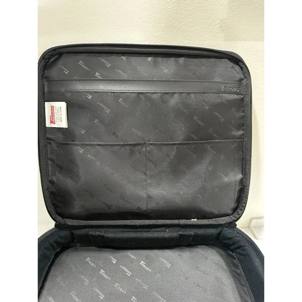 Targus Black Synthetic Leather Multi-Compartment Laptop / Briefcase Bag